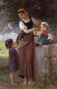 Emile Munier May I Have One Too oil painting reproduction